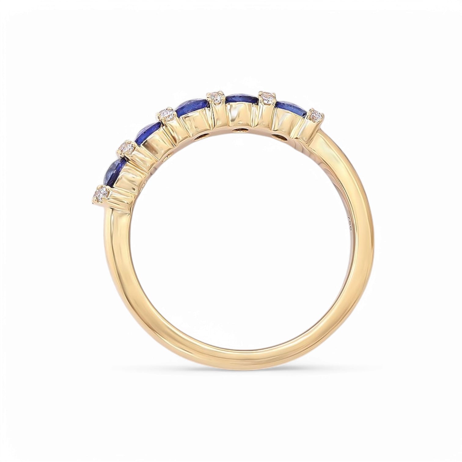 Brilliance Bloom Sapphire and Diamond Band - 2